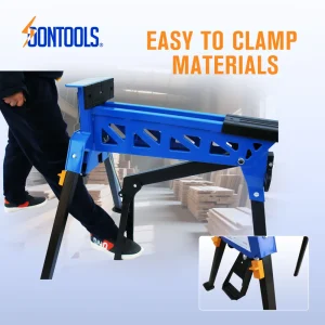 功能图2 Soontools 25700 Folding Jawhorse Work Table with Footrest