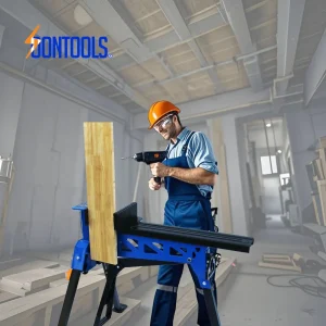 功能图3 Soontools 25700 Folding Jawhorse Work Table with Footrest