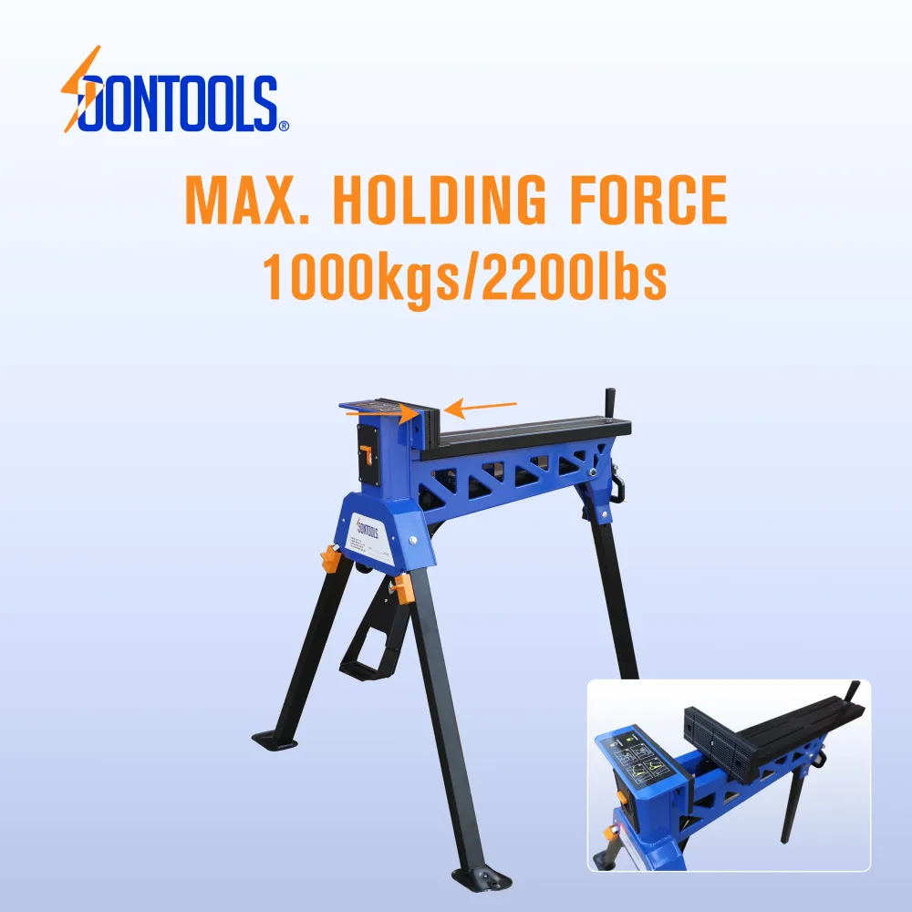 夹持力参数图 Soontools 25700 Folding Jawhorse Work Table with Footrest