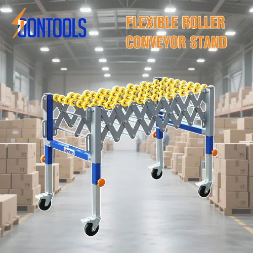Soontools 26138 Adjustable Conveyor Roller with 4 Movable Wheels