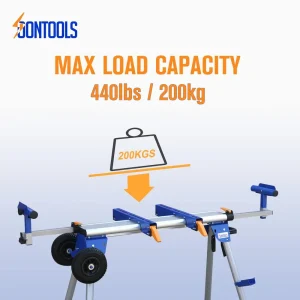 参数图2 SOONTOOLS Multifunctional Aluminum Miter Saw Bench 36200